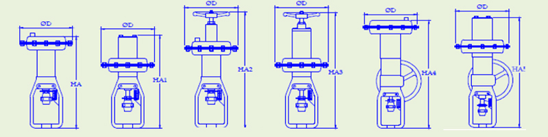 actuator-dimensions-3way-globe-valve