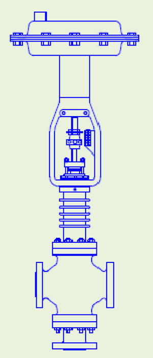 control-valve-with-finned-bonnet-and-direct-actuator